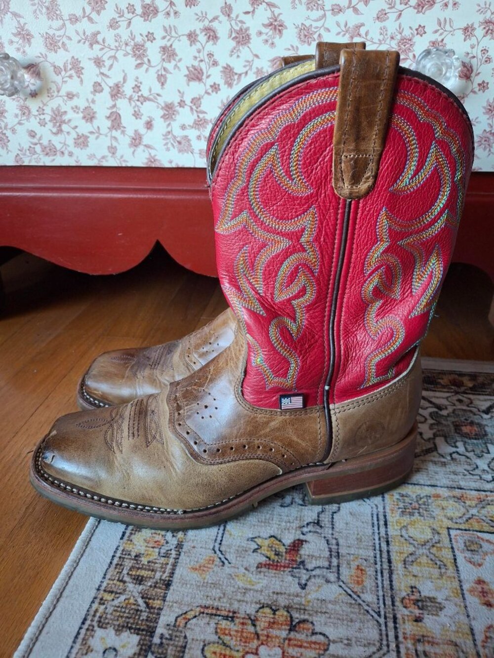 Men's Double-H ICE™ Roger Western Cowboy Boots DH3556 Leather Size 9D